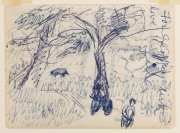 SYBIL CRAIG (1901- 1982) A group of (8) small drawings, sketches, paintings and experiments, some dated from 1935 to 1961; various media, all on paper, ​the largest 14 x 11cm. - 6