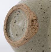 SHIGEO SHIGA pottery vase and dish, (2 items), incised signature and seal mark, the vase 15.5cm high - 3