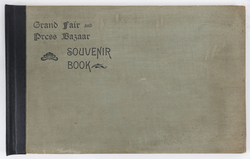 [CONSUMPTIVES HOMES, NEW SOUTH WALES] "Souvenir book : Published in connection with the Grand Fair and Press Bazaar In aid of the Queen Victoria Homes for Consumptives" / edited by Lord Beauchamp, [Sydney; William Brooks, 1899], [4] pages, [65] leaves of