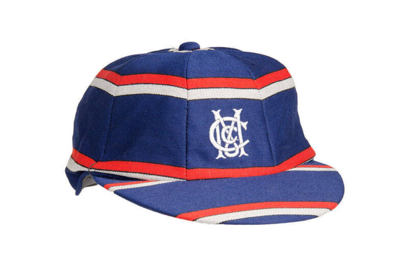 MELBOURNE CRICKET CLUB CAP, signed inside by Brad Hodge. G/VG condition. [Brad Hodge played 6 Tests & 25 ODIs for Australia 2005-08].