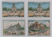 1900 Exposition Universelle de Paris: Postcard & Trade Card collection in album; mainly chromo-lithographic types with advertisements on reverse. Noted Liebig, Maison Paul Mairesse, Grands Magasins du Musee de Cluny, H. Gatinois, Pygmalion Nouveautes, Cre - 5