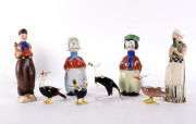 Eight bowls Creme De Menthe in novelty decanters, early to mid 20th century - 2