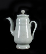 A Chinese celadon ware teapot, 18th/19th century 16cm high - 2