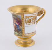 Paris Porcelain hand-painted and gilded cabinet cup, 19th century, ​10.5cm high - 4