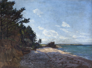 ROBERT CHARLES G. MOLS (Belgium, 1848-1903), seaside landscape, oil on canvas, signed lower centre "Mols, 1900", 59 x 78cm