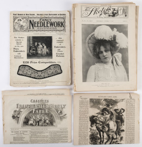 "THE SKETCH MAGAZINE" (AUSTRALASIAN EDITION): 1901 weekly theatrical publication, incomplete run of issues (9), between Oct.2 and Dec.25; also "Cassell's Illustrated Family Paper" 1855 Jun.23 & Jul.28 editions and a 1910 edition of "Fancy Needlework" (12 