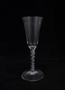 An air twist stem wine glass, 19th century, 20cm high