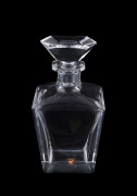 ORREFORS Swedish crystal decanter designed by Edvard Hald, circa 1970s, engraved "Orrefors H 2493-111", ​20cm high