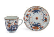 A Chinese porcelain cup and saucer, Chien Lung, circa 1780, the saucer 13cm diameter