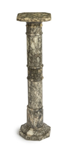 An Italian alabaster turned pedestal, late 19th century, ​99cm high, 25cm wide, 25cm deep