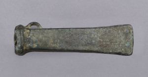 Celtic bronze age axe head of slender form, circa 3000 B.C. 12.5cm long