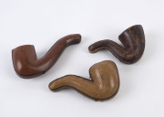 Three assorted antique pipes, meerschaum, silver and amber, all in plush fitted cases, 19th century, ​the largest 15cm long - 2