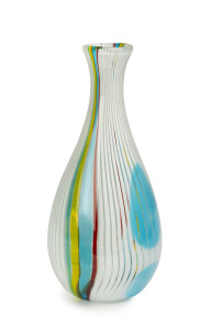 ARTE VETRARIA MURANESE (A.V.E.M.) "Canne" Murano glass vase by ANZOLO FUGA, circa 1950s, original circular foil label "AVEM, Murano, Made In Italy", 46cm high