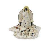 ANTON KLEIBER "Madonna and Child Enthroned" Austrian porcelain statue, circa 1916, impressed mark "Anton Kleiber, 1916", 25cm high, 29cm wide