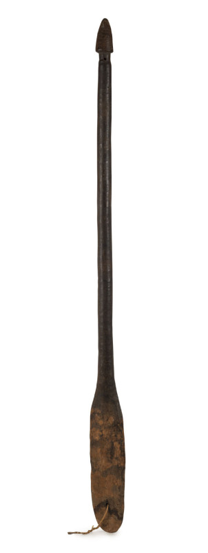 A tribal paddle, carved wood, Vanuatu origin, 19th century, ​111cm long