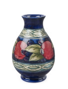 MOORCROFT "Banded Pomegranate" pottery vase, circa 1920s, impressed "Moorcroft, Made In England", ​12cm high