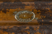 "BRABY'S PATENT" corrugated iron trunk with dome top and lift out tray, English, 19th century, 51cm high, 76cm wide, 50cm deep - 2