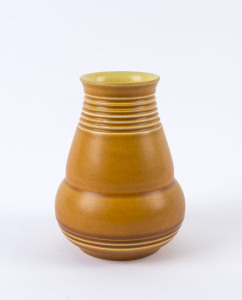 BRETBY WARE English pottery Art Deco vase, circa 1925, impressed factory mark, 16cm high