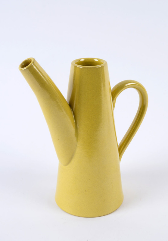 NITTSJO Swedish retro yellow pot jug, mid 20th century, stamped "Nittsjo Sweden, 2042-AR", ​23cm high