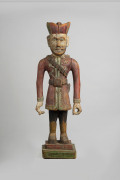 An Indian statue, polychrome and carved timber, early 20th century, ​84cm high