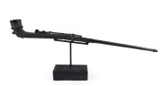 Batak Raja's large bronze tobacco pipe (Tulpang), Toba Batak, Northern Sumatra, Indonesia, 19th century, one of the finest examples seen in our rooms, a similar example can be found in the collection of the Mus&eacute;e du Quai Branly in Paris.