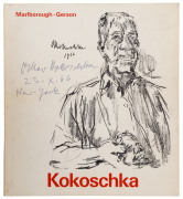 OSKAR KOKOSCHKA - Marlborough-Gerson Gallery (New York), Exhibition Catalogue. Illustrated stiff card covers with Kokoschka's 1966 self-portrait on the front cover with KOKOSCHKA'S INSCRIPTION "Oskar Kokoschka, 23.X.66, New York" alongside, profusely il