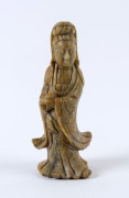 A Chinese carved soapstone statue, 20th century, ​15cm high