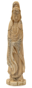 A Chinese carved ivory statue, 19th century, 29cm high