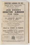 1924 & 1925 WISDEN'S ALMANACKS, both rebound in hard covers which preserve the original soft covers. (2). - 2