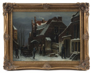 CORNELIUS REESTAP (20th Century) North Holland Village Scene, acrylics on board,