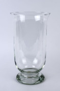 A tall French glass mantel vase, 20th century, ​42cm high