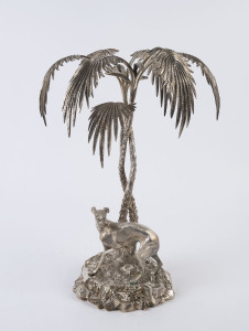 An English silver plated table centrepiece, 19th century, 46cm high