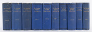 "The Australasian Turf Register", 1910 - 1919 complete, (10 volumes). Very mixed condition. - 2