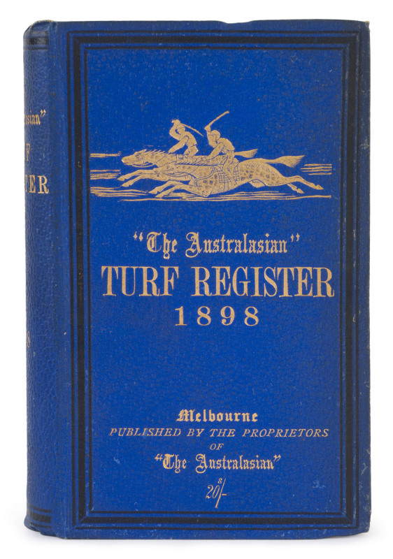 "The Australasian Turf Register", 1891 - 1899 (excluding 1895), (8 volumes). Mixed condition; 1890, 1892 & 1896 rebound.