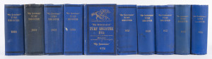 "The Australasian Turf Register", 1930 - 1939 complete, (10 volumes). Mixed condition.