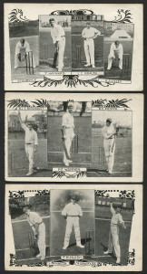 POSTCARDS: ENGLAND TO AUSTRALIA 1903-04 "Bosanquet, Warner & Foster"; KENT 1904 "Seymour, Huish & Fairservice"; and circa 1904 ENGLAND "Strudwick, Hayward, Braund & Lilley". (3)