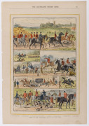 HORSE RACING IN AUSTRALIA: A collection of mainly full-page etchings and engravings mainly from "The Illustrated Sydney News" or "The Australasian Sketcher", circa 1860s - 1890s. (11 different).  - 3