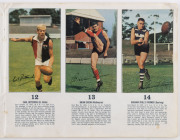 1965 MOBIL 'VFL' Photo Cards: complete set [40], glued down (a few additionally taped) into Mobil album, Fair/VG. - 2