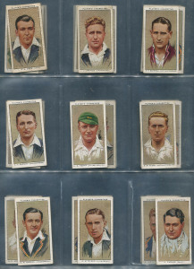 1934 Player's "Cricketers 1934", complete set [50] including Bradman (#36), mostly G/F.