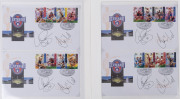 AUTOGRAPHS: Selection on first day covers comprising Ron Barassi (35, twenty are 1996 AFL Centenary covers) all are signed "Ron Barassi/31" (Melbourne jumper number), Tommy Hafey (28, four also signed by author Colin Thiele, and four also signed by Gavin - 2