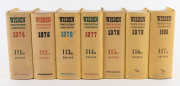 1974-2014 LIBRARY OF WISDEN'S: intact run comprising 41 editions, all hardbound with dustjackets; condition generally VG (1970s editions) to F/VF.