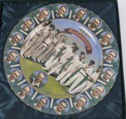 "The Invincibles", 50th Anniversary Plate by Bradford Exchange, artwork by Brian Clinton, with CofA, housed in original presentation box. - 2