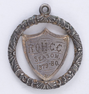 1879-80 Royal Oak Hotel Cricket Club medal awarded to W.Burke for "Best Batting Average".