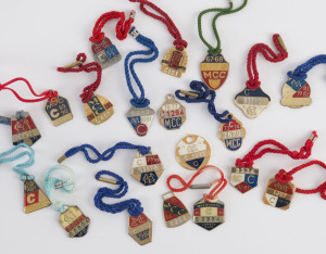 MELBOURNE CRICKET CLUB: 1960-61 to 1990-91 collection of  "C" (Country) membership fobs; all different. (20 items).