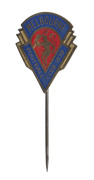 MELBOURNE FOOTBALL CLUB: 1939 Member's lapel badge.Melbourne defeated Collingwood in the 1939 Grand Final: 21.22 (148) to 14.11 (95).