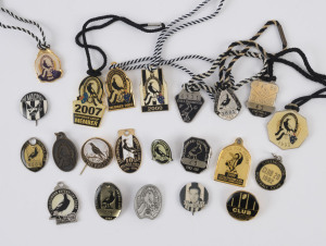 COLLINGWOOD FOOTBALL CLUB: A range of membership fobs and badges, c1950s - 2000s. (22 items).