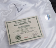 MUHAMMAD ALI: signature on pair of 'Everlast' boxing shorts with black waistband and trim. Superstars & Legends CofA, numbered #96680. - 2