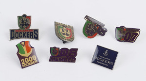FREMANTLE FOOTBALL CLUB range of 2000s membership and supporters badges, (7 items).