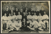 POSTCARDS: early 1900s real-photo cards comprising a bird's-eye view of "England vs South Australia, The Oval, Adelaide" (Oct. 9, 1903) being the opening fixture on 1903-04 Ashes Tour, the English Team captained by Pelham Warner; also "Dr W.G. Grace (Ca - 2