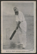 POSTCARDS: early 1900s real-photo cards comprising a bird's-eye view of "England vs South Australia, The Oval, Adelaide" (Oct. 9, 1903) being the opening fixture on 1903-04 Ashes Tour, the English Team captained by Pelham Warner; also "Dr W.G. Grace (Ca - 3